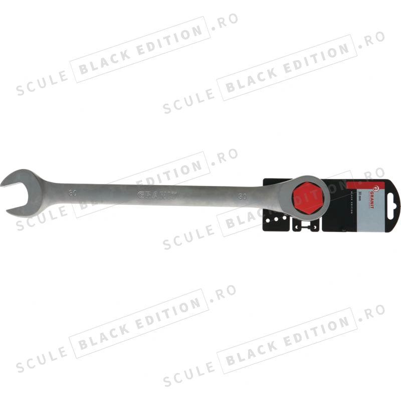 Cheie combinata cu clichet - 30 mm Granit Black Edition - imagine 2