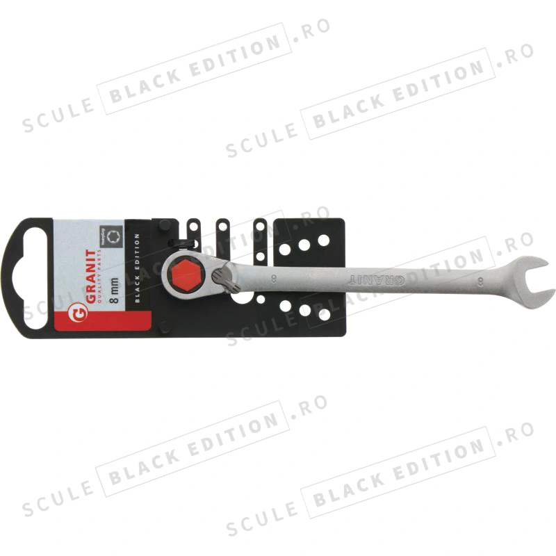 Cheie cu clichet HeavyGrip - 8 mm Granit Black Edition