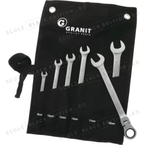 Set chei cu clichet articulate Granit Black Edition