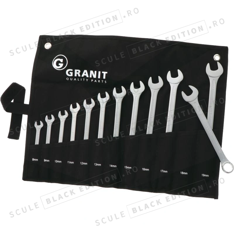 Set chei combinate - 8-19 mm Granit Black Edition