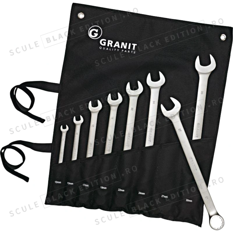Set chei combinate XL - 8 buc Granit Black Edition