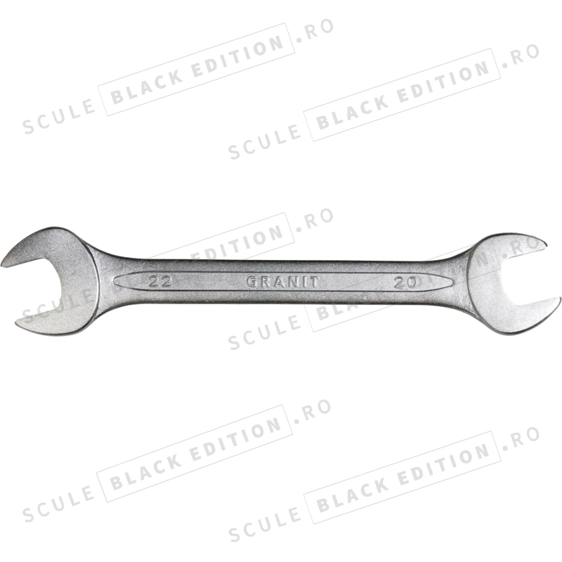 Cheie fixa dubla - 20x22 mm Granit Black Edition