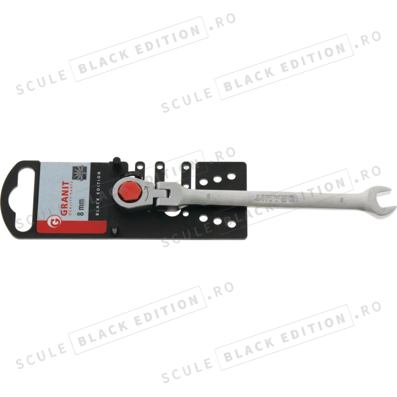 Cheie cu clichet HeavyGrip 8 mm Granit Black Edition - imagine 2