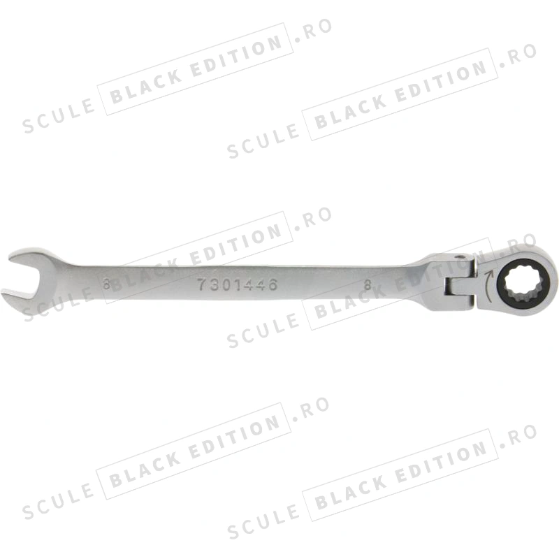 Cheie cu clichet HeavyGrip 8 mm Granit Black Edition - imagine 4