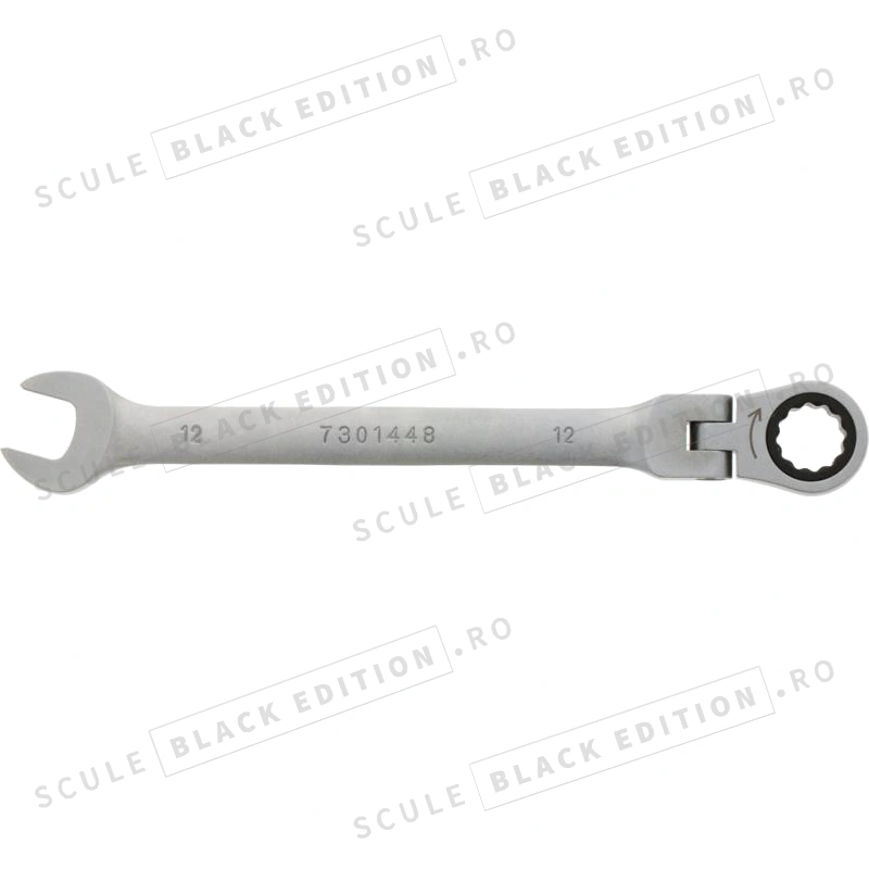Cheie cu clichet HeavyGrip 12 mm Granit Black Edition