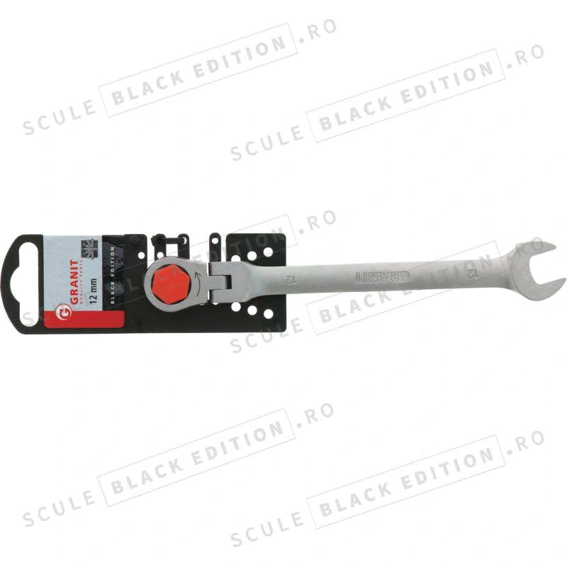 Cheie cu clichet HeavyGrip 12 mm Granit Black Edition - imagine 2