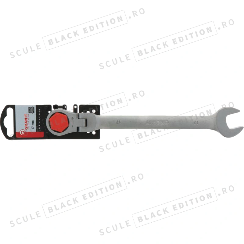 Cheie cu clichet HeavyGrip 17 mm Granit Black Edition - imagine 2