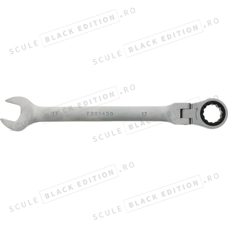 Cheie cu clichet HeavyGrip 17 mm Granit Black Edition
