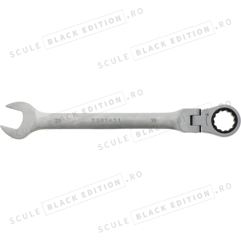 Cheie cu clichet HeavyGrip 19 mm Granit Black Edition