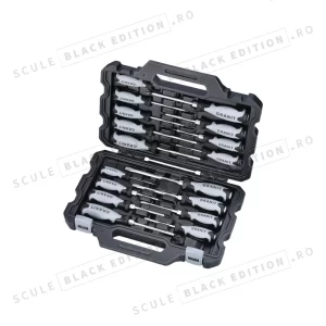 Set de surubelnite - 17 buc. Granit Black Edition