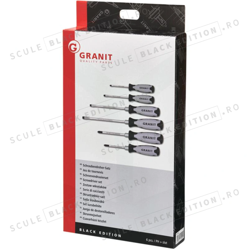 Set de surubelnite Granit Black Edition - imagine 2