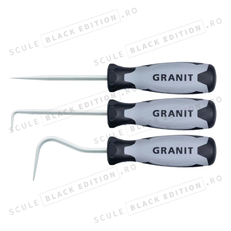 Set de instrumente carlig mare (3 buc) Granit Black Edition - imagine 2