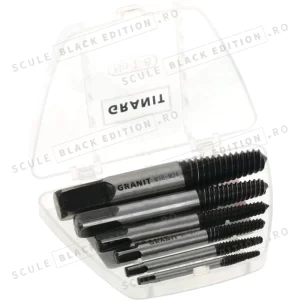 Set extractoare suruburi - 6 buc. Granit Black Edition