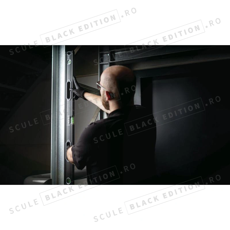 Nivela cu bula de aer din aluminiu Granit Black Edition - imagine 2