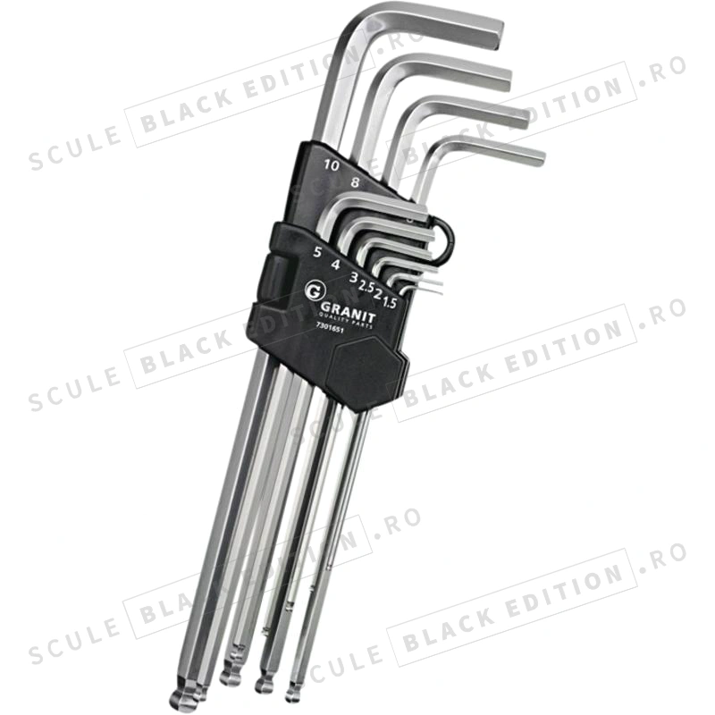 Set chei imbus - versiune lunga Granit Black Edition