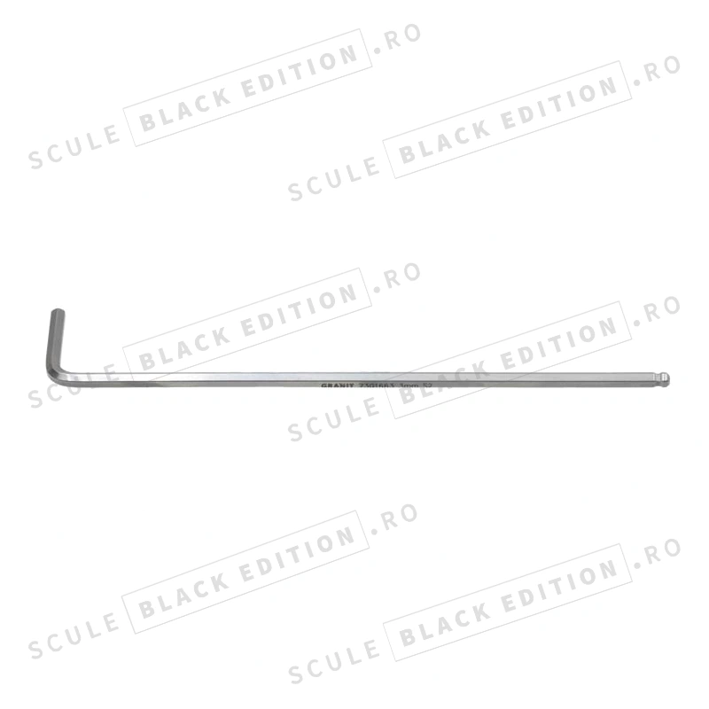Cheie imbus cu cap sferic - versiune lunga - 3 mm Granit Black Edition