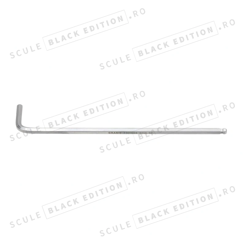 Cheie imbus cu cap sferic - versiune lunga - 4 mm Granit Black Edition