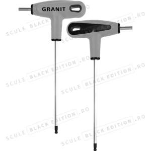 Cheie unghiulara cu maner T-TX 5 mm Granit Black Edition