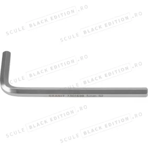 Cheie imbus scurta - 5 mm Granit Black Edition