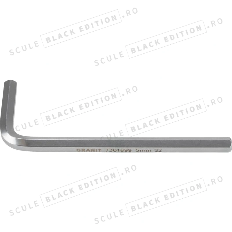 Cheie imbus scurta - 5 mm Granit Black Edition