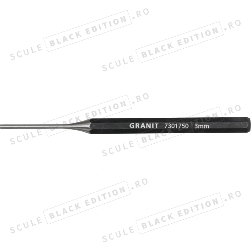 Dorn - octogonal - D 3 mm Granit Black Edition - imagine 2