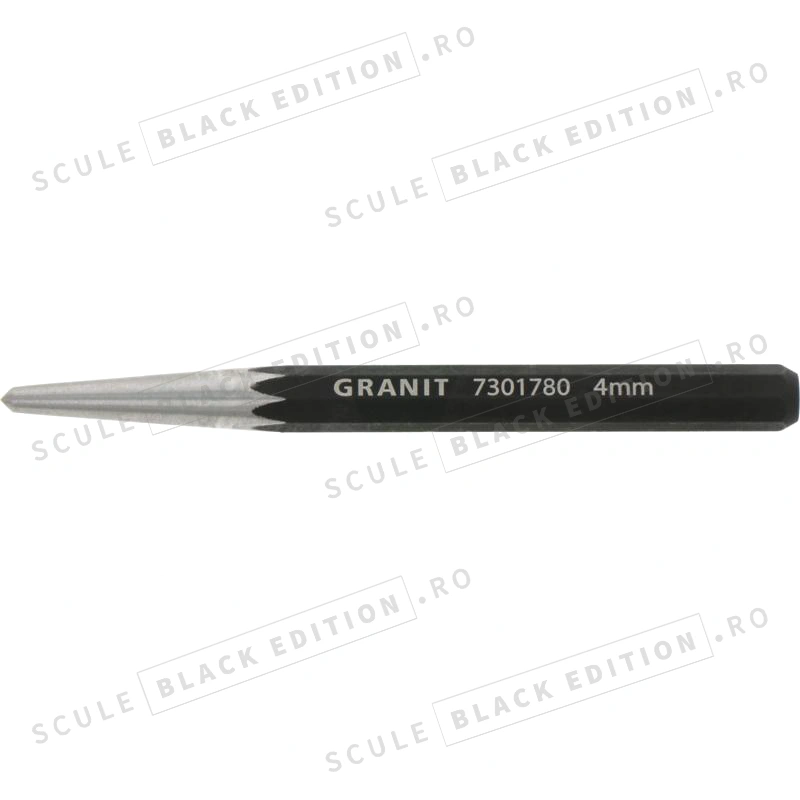 Punctator octogonal - 4 mm Granit Black Edition