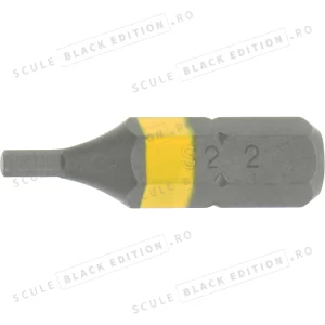 Bit hexagonal 2 mm - 1/4" - (U.V. 10 buc) Granit Black Edition