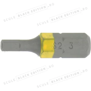 Bit hexagonal 3 mm - 1/4" - (U.V. 10 buc) Granit Black Edition
