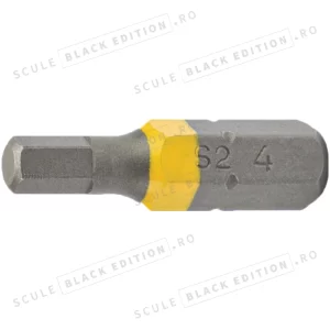 Bit hexagonal 4 mm - 1/4" - (U.V. 10 buc) Granit Black Edition