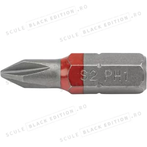 Bit 1/4'' - 25 mm - PH 1 - (U.V. 10 buc) Granit Black Edition