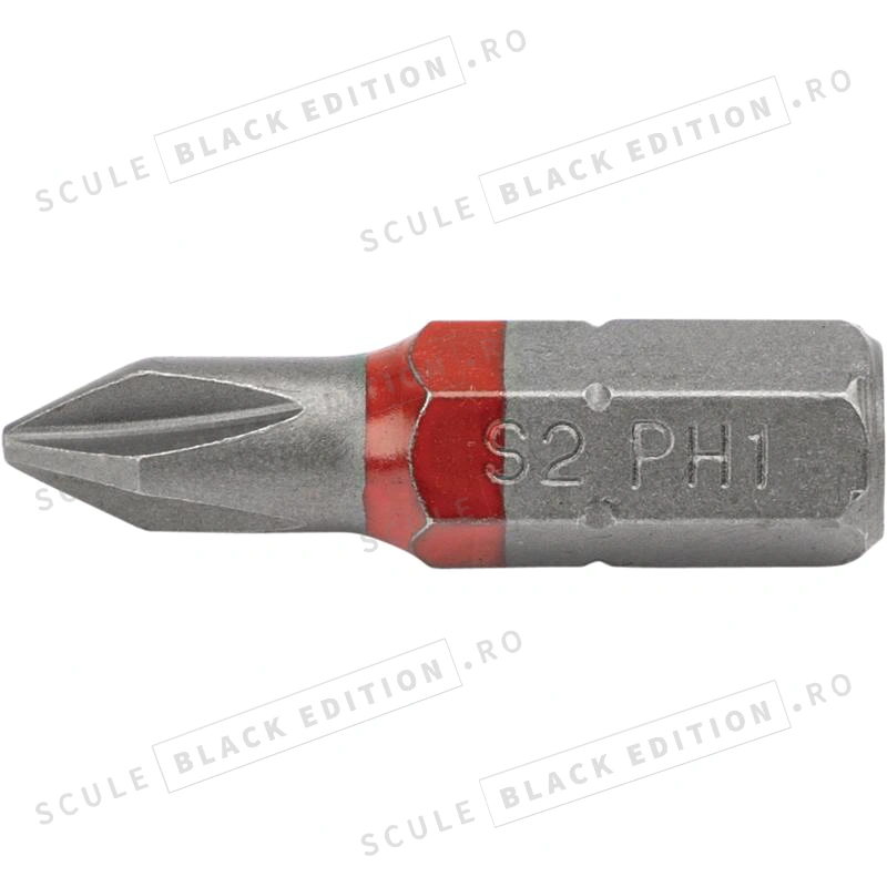 Bit 75 mm - 1/4'' PH 2 - (U.V. 10 buc) Granit Black Edition - imagine 2