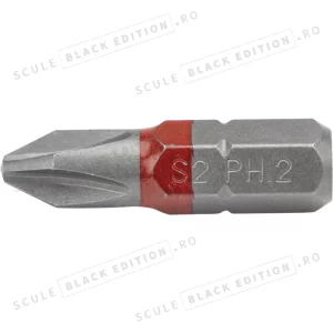 Bit 1/4'' - 25 mm - PH 2 - (U.V. 10 buc) Granit Black Edition