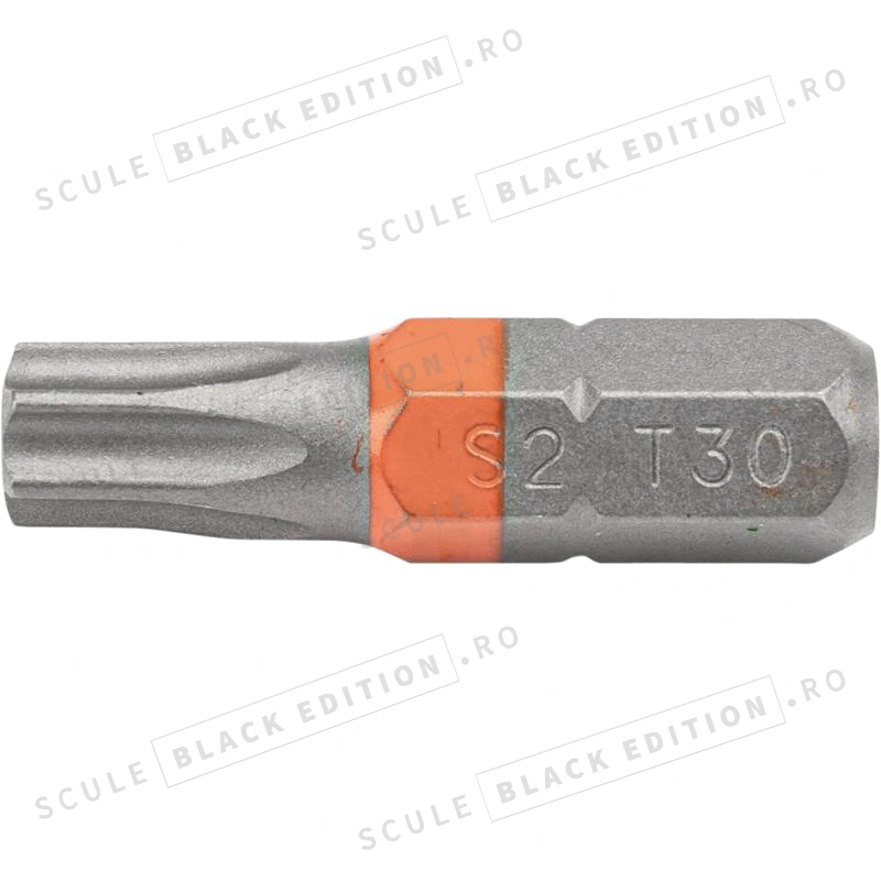 Bit 25 mm 1/4" T30 - (U.V. 10 buc) Granit Black Edition