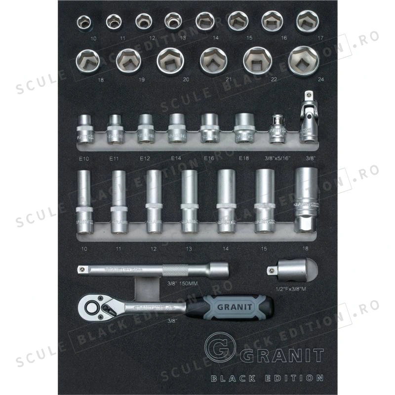 Carucior de atelier Ultra complet Granit Black Edition - imagine 11