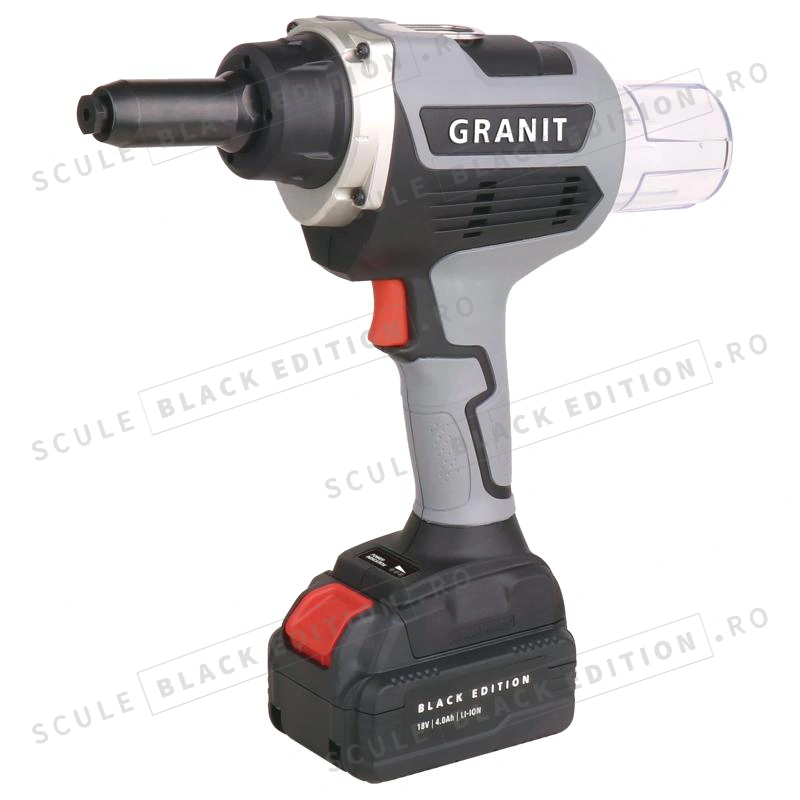 Dispozitiv de nituire cu acumulator Granit Black Edition